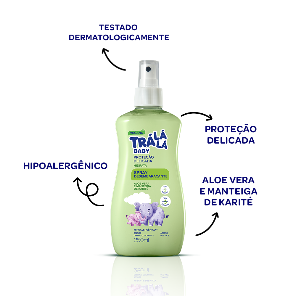 Spray Desembaraçante Hidrata Trá Lá Lá Baby (200 ml)