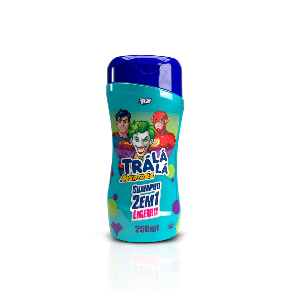 Shampoo 2 em 1 Liga da Justiça Trá Lá Lá Aventura Ligeiro 250ml