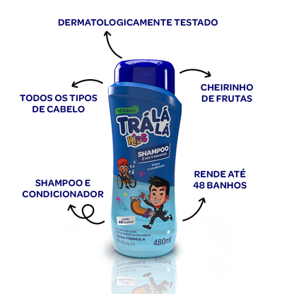 Shampoo 2 em 1 Meninos 480ml