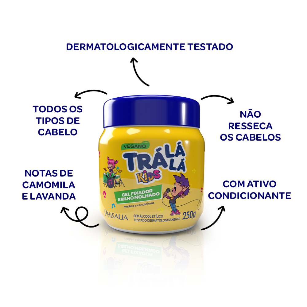 Gel Fixador Brilho Molhado 250g