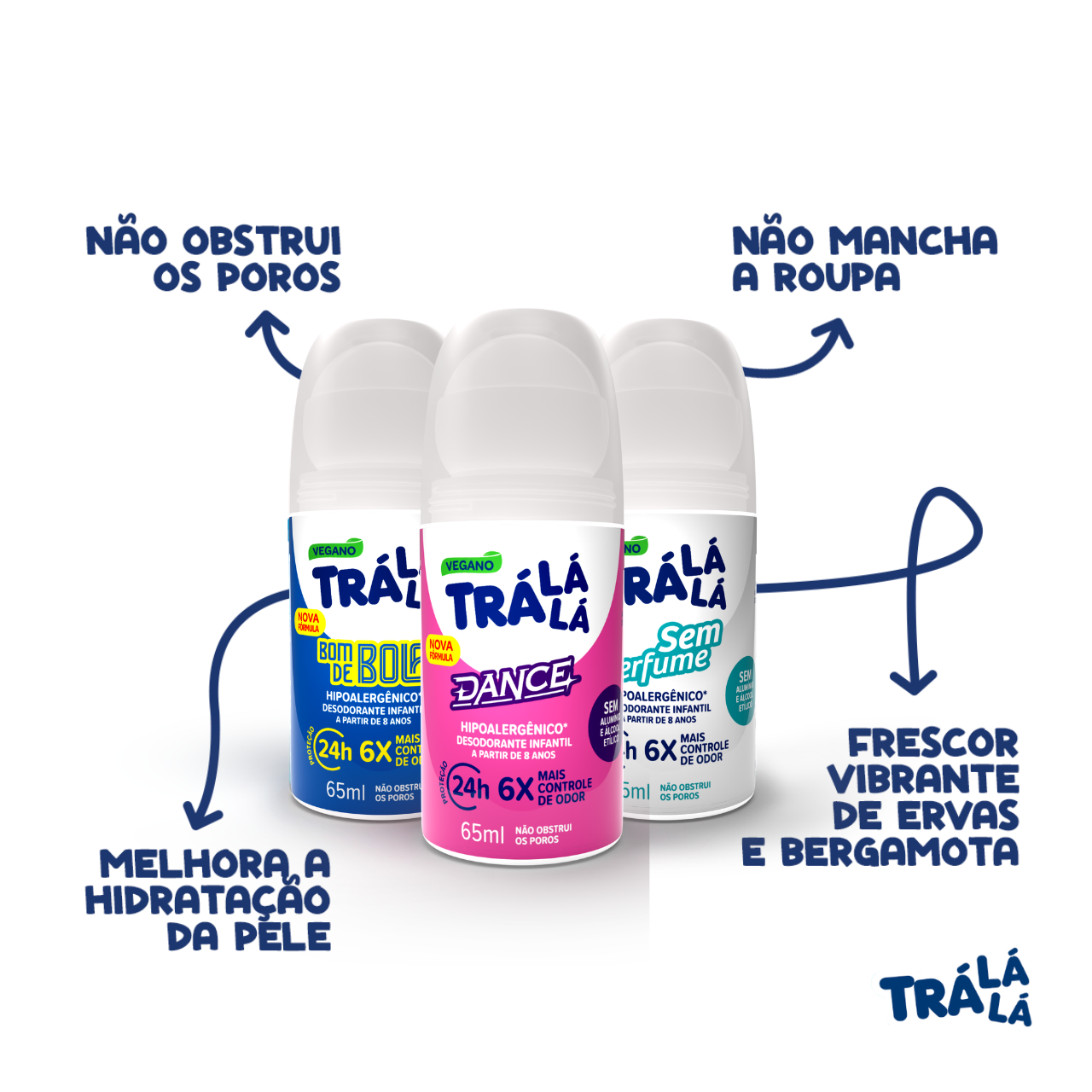 Kit Desodorantes Roll-on Collection (3 unidades de 65ml)
