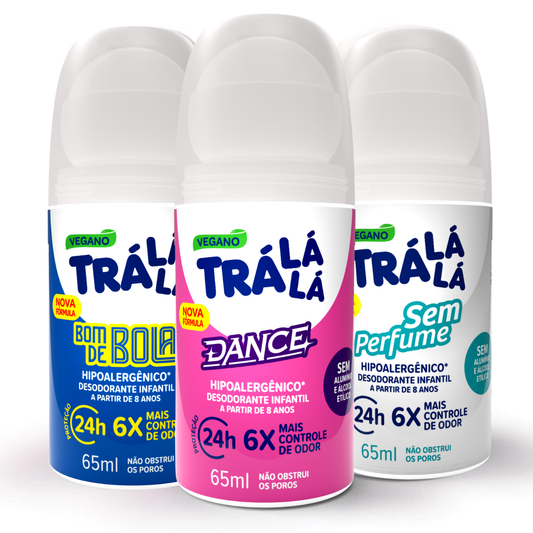 Kit Desodorantes Roll-on Collection (3 unidades de 65ml)