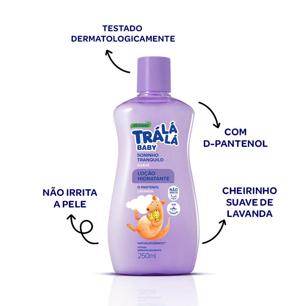 Loção Hidratante Tra Lá Lá Baby suave (250 ml)