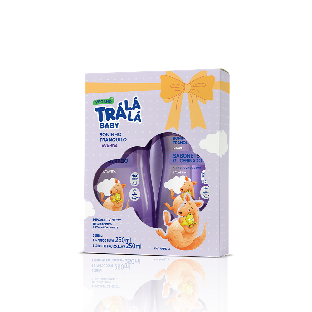 Kit Shampoo (250ml) + Sabonete Líquido da Cabeça aos Pés (250ml) Trá Lá Lá Baby - Suave